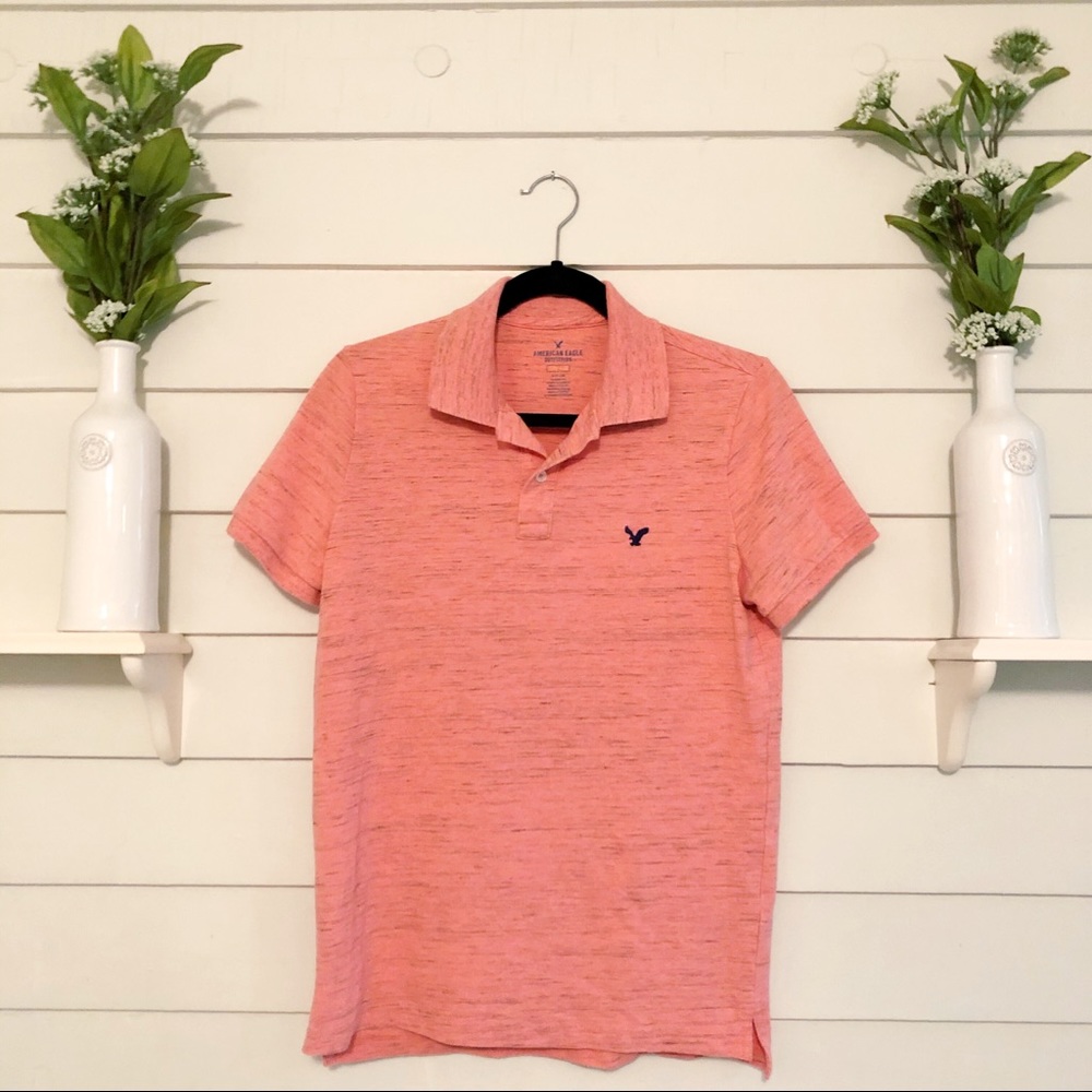 American Eagle Men’s Polo Shirt Salmon